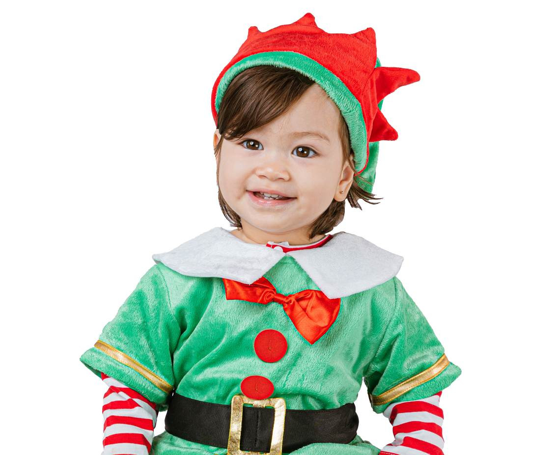 Role play-set for child Little Elf (jumpsuit, hood, belt, shoes), size 92/104 cm